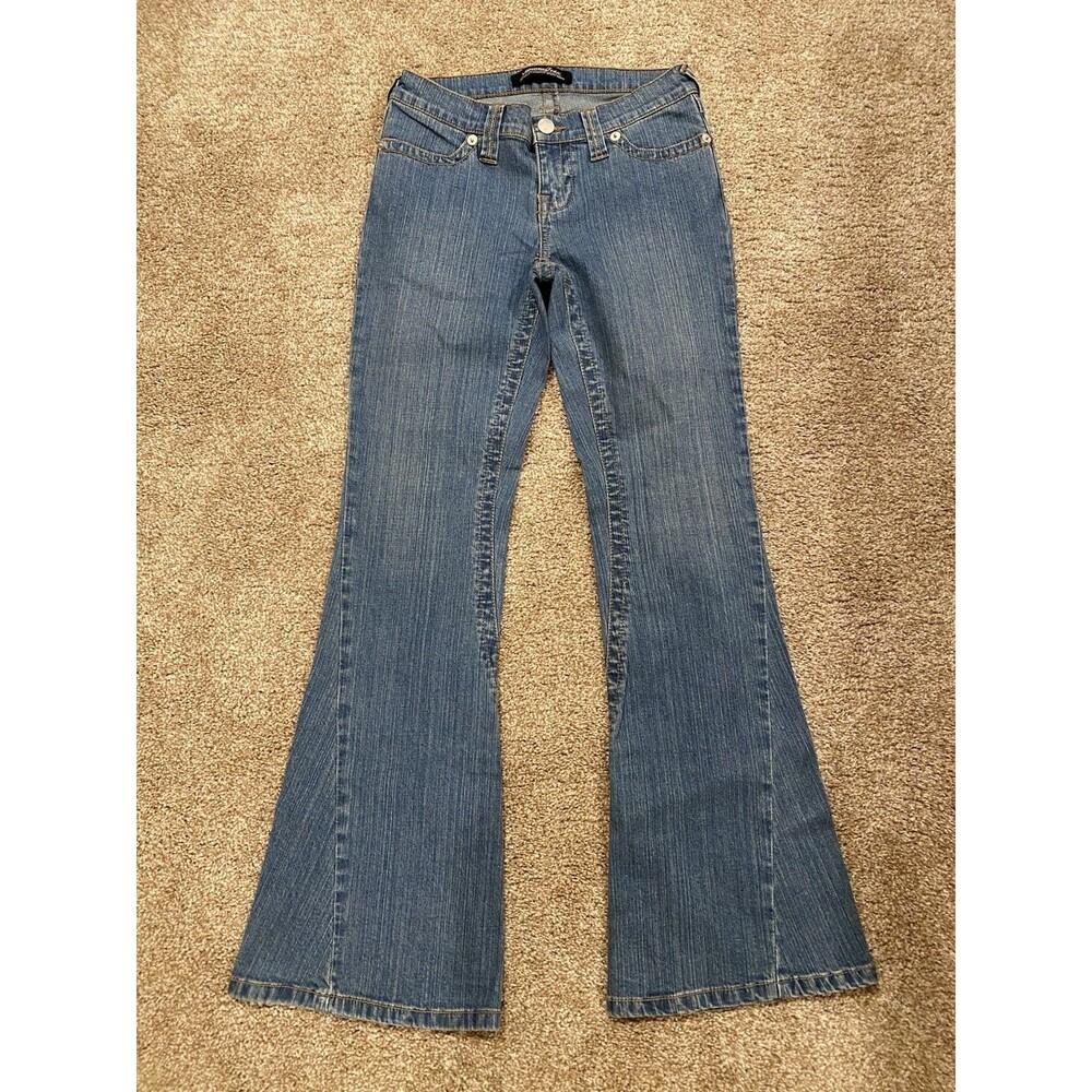 Victoria’s Secret London Jeans Flare Denim Women’s Sz 2 short Y2K Vintage NE